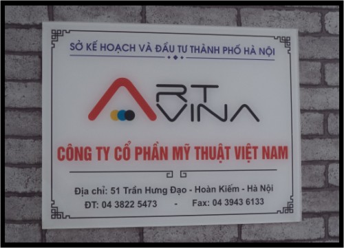 Biển mica công ty đẹp