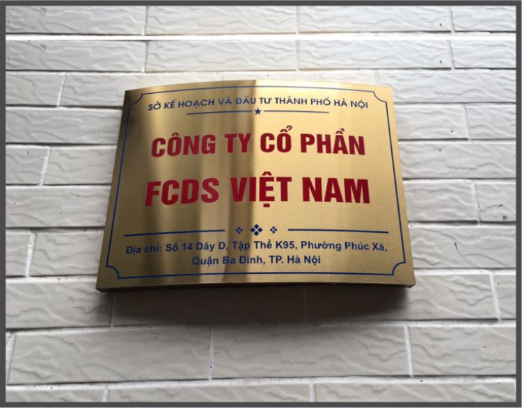 Dịch vụ làm biển công ty chuyên nghiệp giá rẻ tại Hà Nội